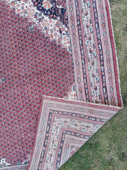 Morracon wool rug 6'3x9'3 vintage wool rug, oushak hand made rug, bohemian rug, living room rug