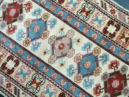 3.8x6.6 Rug Hand Made Rug, Oushak Rug, Soft wool Rug, Rug Fun Rug Turkish Rug, Farmhouse Rug, Vintage Wool Carpet Oriental Rug