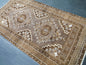 Neutral RUG TURKISH 3.3 x 6.3 Rug Vintage Neutral Rug Wool Oushak Rug Hand Made Persian Rugs Vintage Turkish Rug Neutral Oriental rug