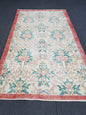 3.8 x 6.4 Oushak turkish rug, vintage rug, Distressed kitchen rug - vintage anatolian handmade rug