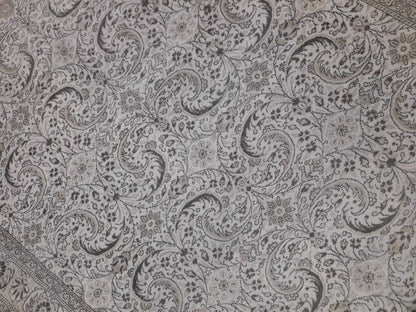 MUTED TURKISH RUG 6.5 x 9.4  Neutral Oushak Rug Vintage Oushak Rug Vintage Rug Wool Hand Made Rug Neutral Persian Rug Vintage Oriental Rug