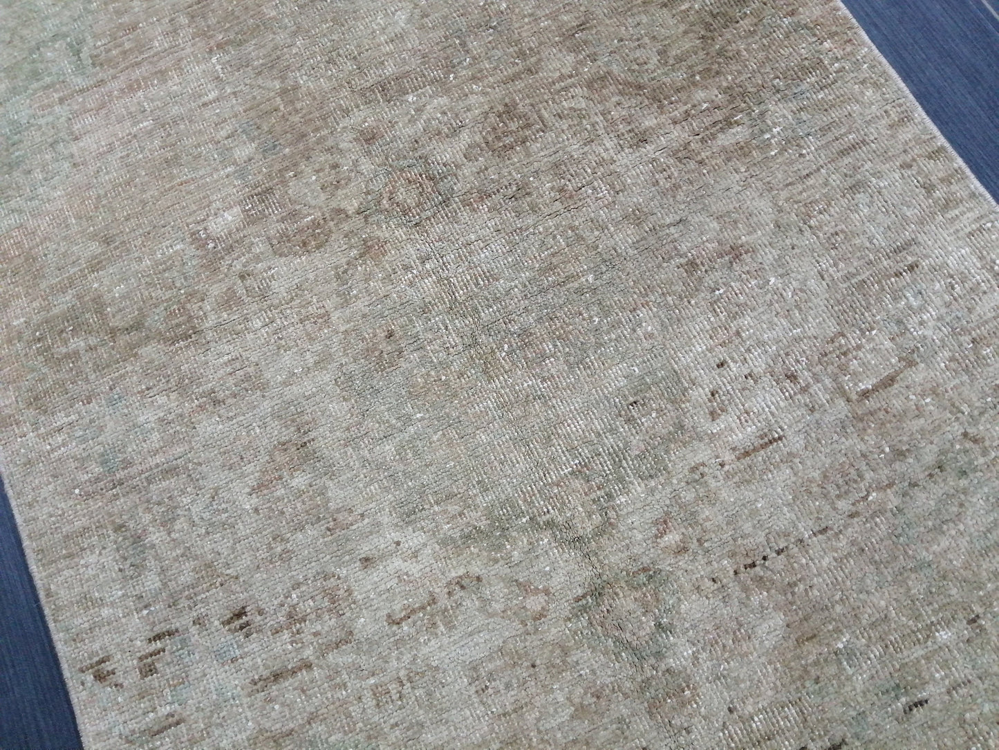 Muted Oushak Runner 13 x 2.9 Turkish Runner Rug Muted Vintage Runner Rug Hallway Runner Rug Kitchen Runner  Wool Runner Rug Wool Oushak Rug
