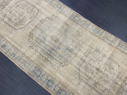 Distressed Runner Rug Turkish Runner Rug 4x12 Vintage Runner Rug Hallway Runner Rug Kitchen Runner Rug Wool Runner Rug Wool Rug
