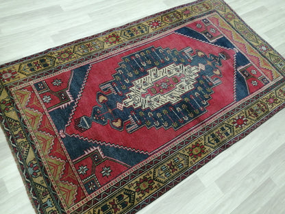 7.8 X 4.3 Rugs, Hand Made Rug, Oushak Rug, Rustic Rug, Bohemian Rug, Rug Runner, Turkish Rug, Farmhouse Rug, Vintage Rug, Wool rug
